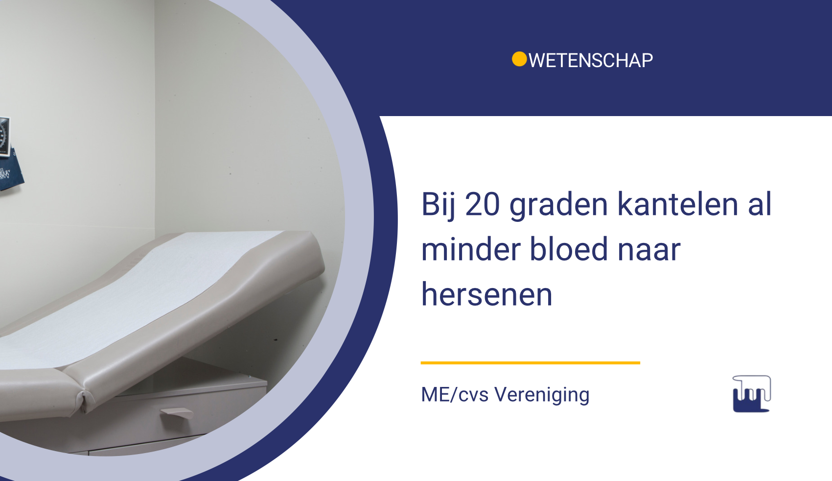 Bij 20 graden kantelen al minder bloed naar de hersenen