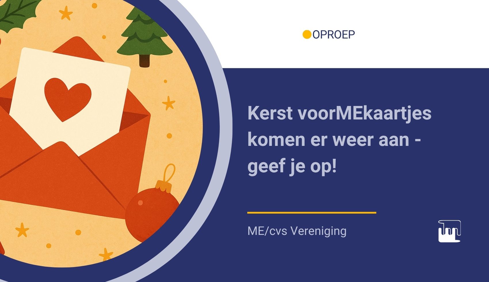 De Kerst VoorMEKaartjes komen er weer aan! Geef je op!